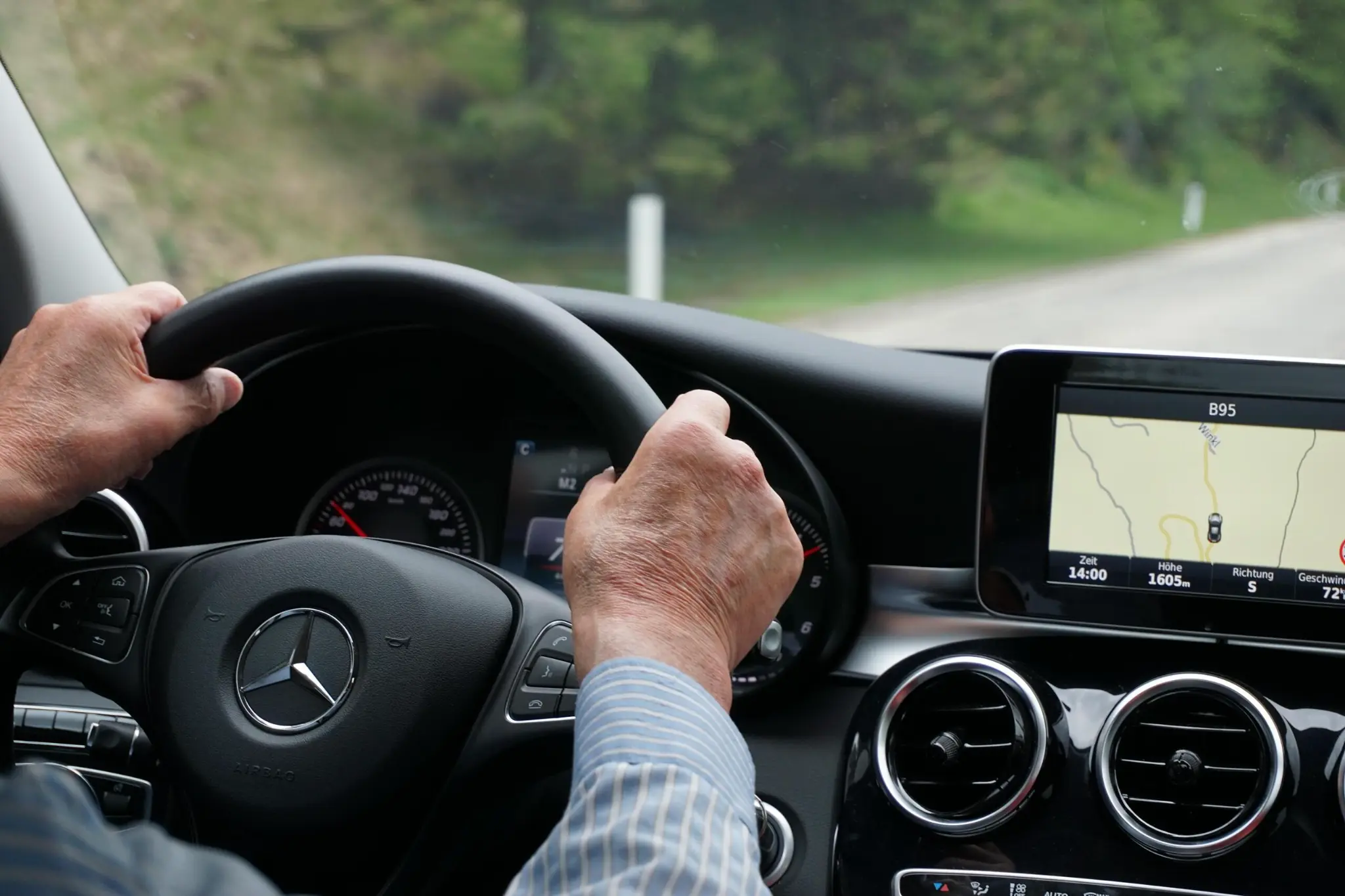 Professional driver with navigation system