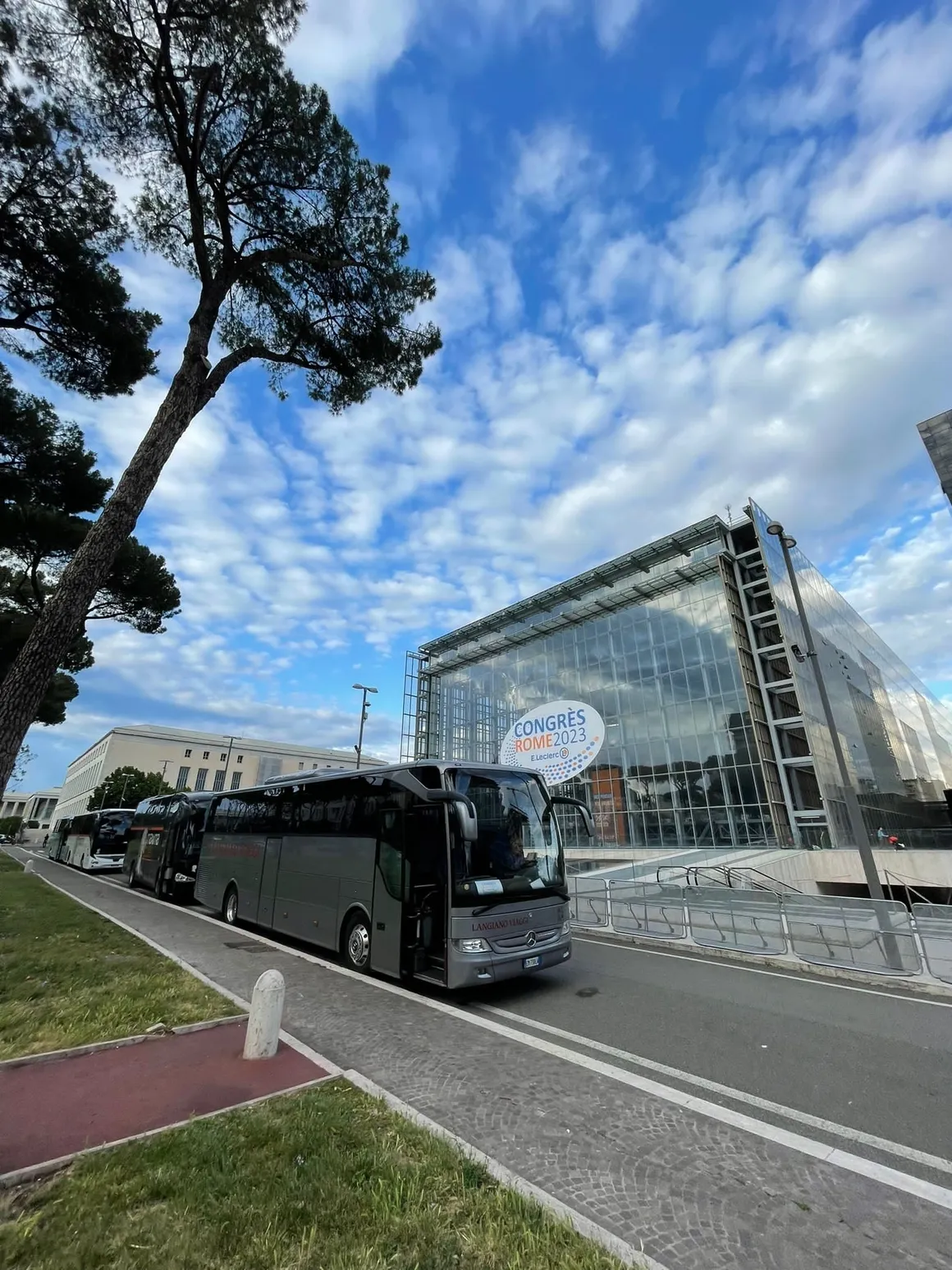Bus fleet at Leclerc Congress Rome