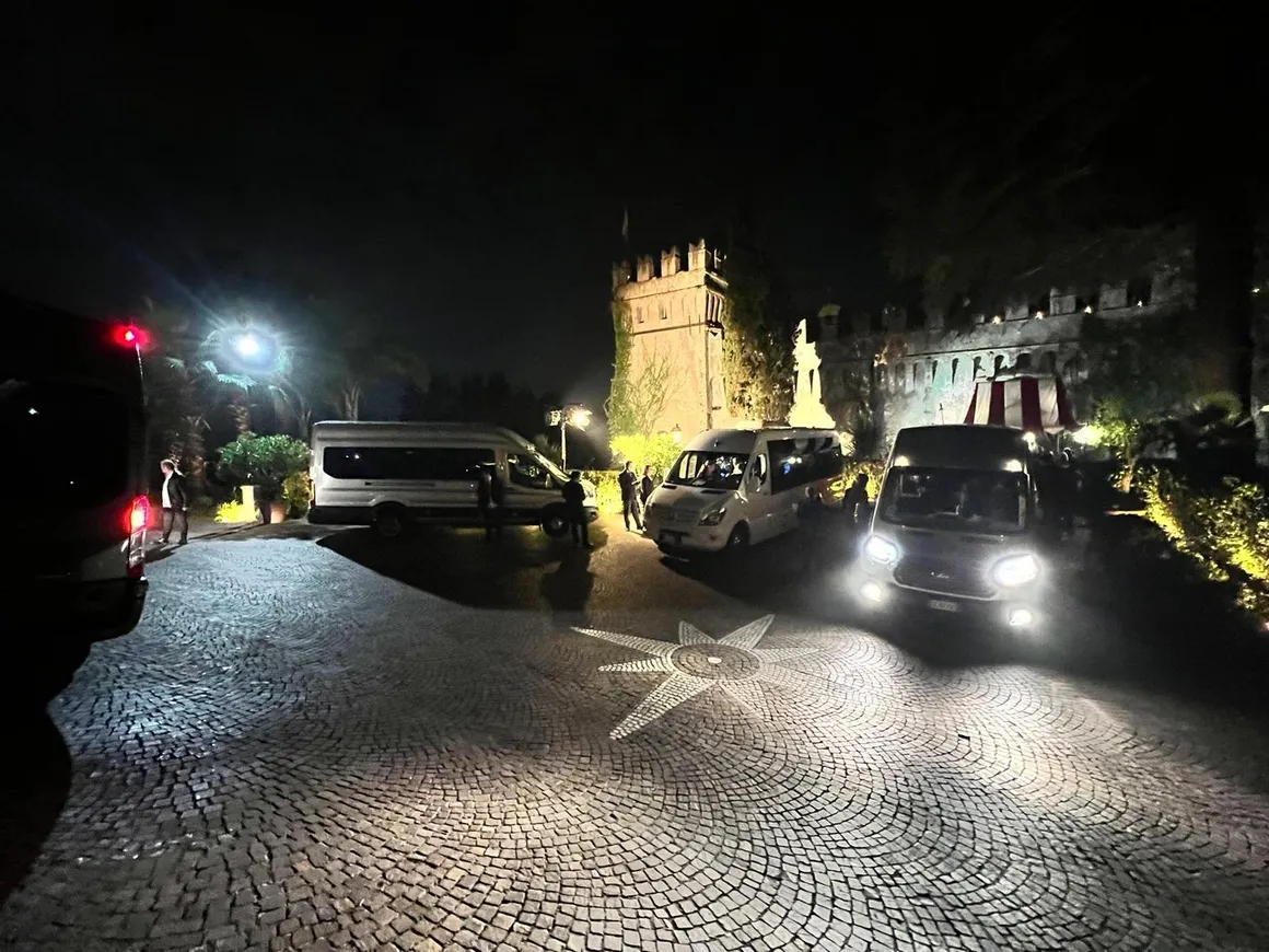 Night operations at venue