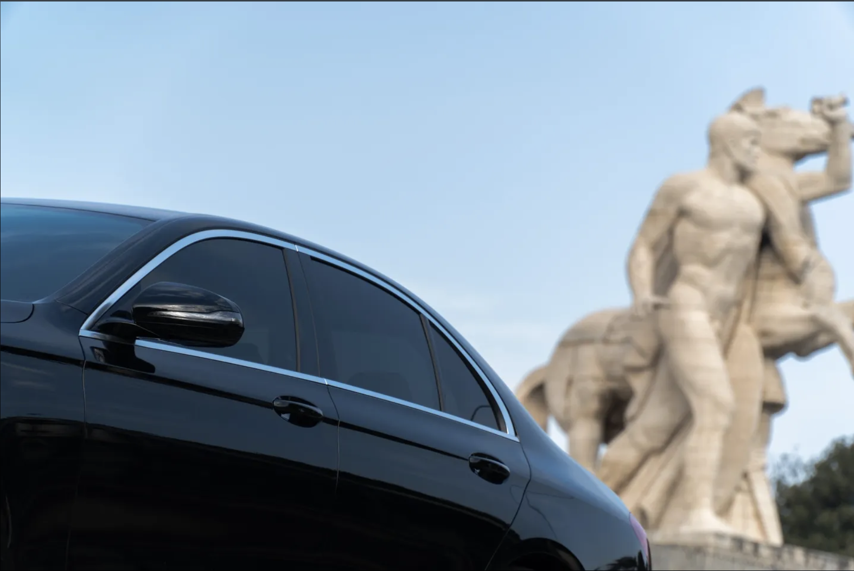 Executive sedan in Rome
